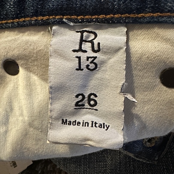 New R13 Lisa Baggy Jeans in Reese Wash Size 26 - Picture 2 of 10